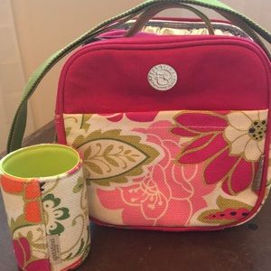 Spartina 449 Carson Cottage lunch tote and koozie